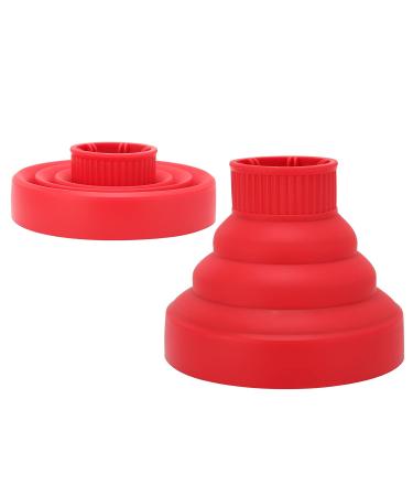 Universal Silicone Diffuser Hair Dryer for Curly Hair - Portable & Collapsible Red Attachment - Buy Online on GoSupps.com