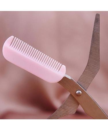 Jkapagzy Women's Eyebrow Trimming Scissors & Comb - Professional Brow Accessories for Perfect Eyebrows - Rose Color - Buy Online on GoSupps.com