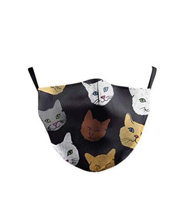 ZDP Sunflower Floral Print Anti Pollution Mouth Covers Cotton Half Face Mouth Reusable Dustproof Washable Facial Decoration Anti Haze Dust Protection Face Mouth with Air Valve