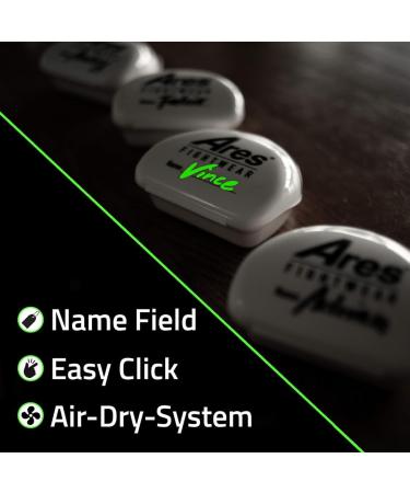 Ares Fightwear Slim Fit Mundschutz Boxing - Optimal Tooth Protection Mouthguard for MMA & Martial Arts | Storage Box Included | For Men & Women - Germany - Buy Online on GoSupps.com