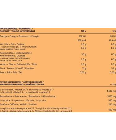 MyBodyFuel Preworkout Tropical PreWorkout Per Scoop 250 mg Caffeine 325 grams 25 servings - Buy Online on GoSupps.com