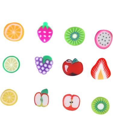 FRCOLOR 4800 Pcs 12 Fruit Sliced nail Art Accessories 3d Nail Charms Nail Diy Slices Nail Art Fruit Flatback Buttons Decor Nail Manicure Fruit Slices Nail Decals Flowers - Buy Online on GoSupps.com
