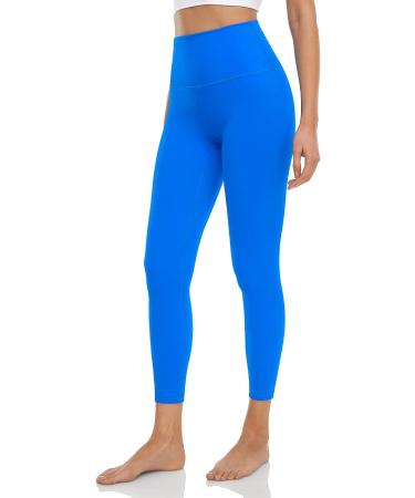 HeyNuts Pure&Plain 7/8 Athletic Leggings for Women | Tummy Control Workout Pants | Buttery Soft and Comfortable | Small Poolside Blue | 25 - Buy Online on GoSupps.com