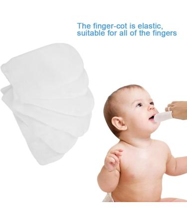 6Pcs Cotton Gauze Finger Brush Set for Baby & Children - Oval Leaf Tongue & Tooth Cleaning Tool | International Shipping Available - Buy Online on GoSupps.com