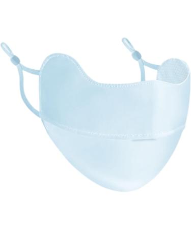 UV Protection Face Masque Breathable Ice Silk Face Shield Reusable Sunscreen Masque for Women for Fishing Hiking Cycling Eye Protection blue - Buy Online on GoSupps.com