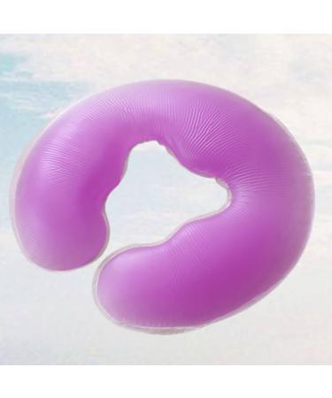 Healeved Beauty Pillow Soft Cushion Set - 2pcs U-Shaped Silicone Spa Pillows for Sleeping & Massage - Purple - Buy Online on GoSupps.com