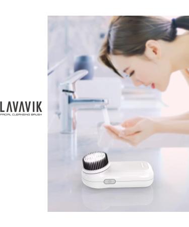 Sonic Facial Cleansing Brush - Rechargeable Waterproof Device for Deep Cleaning & Exfoliating - Gentle Massaging - 2 Brushes Included - White - Buy Online on GoSupps.com