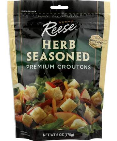Reese Seasoned Croutons 6 oz (Pack of 12) - Premium Quality Crunchy Salad Toppers - Buy Online on GoSupps.com