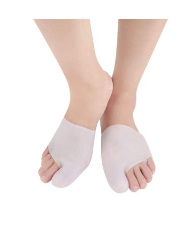 1 Pair Large Toe Protective Cover Silicone Metatarsal Pad for Forefoot Cushion Hallux valgus Relief