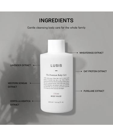 LUSIS Shine Body Wash - Moisturizing Allergen-Free Body Cleanser 300ml | International Shipping - Buy Online on GoSupps.com