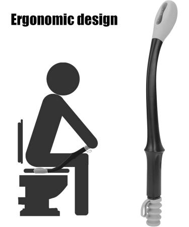 Toilet Aids for Wiping - 15.7 Long Comfort Wiper Handle for Easy Self-Wiping | Gray | International Shipping Available - Buy Online on GoSupps.com