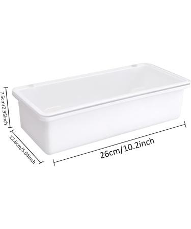 Fruusv Kitchen cutlery organizer transparent tray for kitchen utensils efficient transparent lid with built-in drainer for home - Buy Online on GoSupps.com