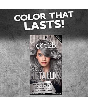 Got2b Metallics M72 Dusty Silver Permanent Hair Color - Vibrant and Long-Lasting - Buy Online on GoSupps.com