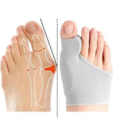 Hallux Valgus Toe Separator for Men & Women | Orthofeet Bunion Correction Bandage (Size 41-45 Beige) - Comfort & Relief - Buy Online on GoSupps.com
