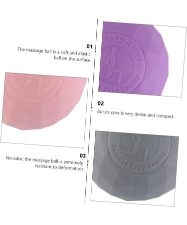 Sosoport 3 STK Silicone Deep Tissue Massage Balls | Myofascial Foot Massager & Mobility Training Tool for Yoga | Perfect for Fitness & Recovery - Buy Online on GoSupps.com
