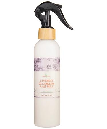 Lavender Hair Milk Leave In Detangling Conditioner Spray - Water-Based Moisturizer for low porosity hair and fine hair curly hair natural hair