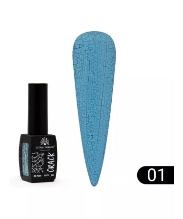 Crackle Gel Nail Polish - 12 Long-Lasting Colors | Captivating Cracked Effects for Salon-Quality Manicure at Home - 8ml - Buy Online on GoSupps.com
