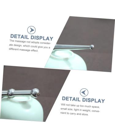 Beavorty Acupuncture Rod & Face Massage Tool | Stainless Steel Deep Massage Stick for Plantar Fasciitis & Facial Reflex Zones - Buy Online on GoSupps.com