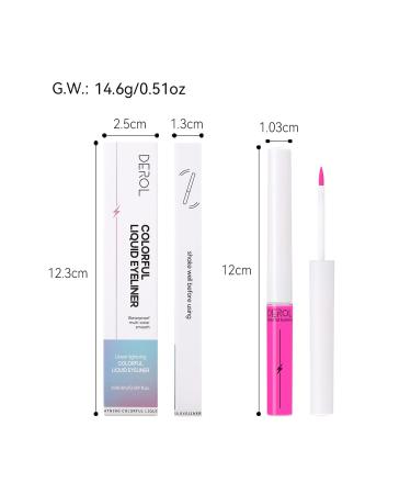 KISSIO Neon Color Waterproof Liquid Eyeliner - Matte Finish, Fine Brush, Easy to Use - Perfect for Neon Party (0.169oz, 08Blue) - Buy Online on GoSupps.com