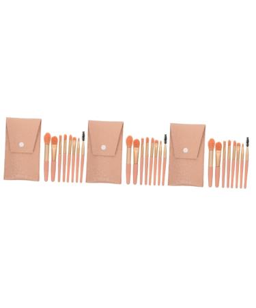 minkissy Makeup Tool 3 Sets Travel Makeup Ladies Suits Make up Brush Girls Suit Powder Applicator Women s Suits Women Favor Beauty Kit Cosmetology Kit Cosmetics Fiber Wool Mini Miss Tool