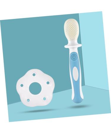 Buy Healvian Baby Training Toothbrush - Soft Silicone First Toothbrush for Toddlers & Newborns with Lid - Blue (1 Pack) - Ideal for Gentle Oral Care - Buy Online on GoSupps.com