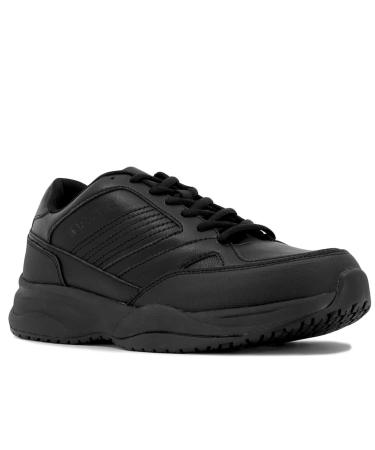 Nautica Men's Non Slip Food Service Work Shoes (Lace-Up/Slip-On) 11 Nile-black