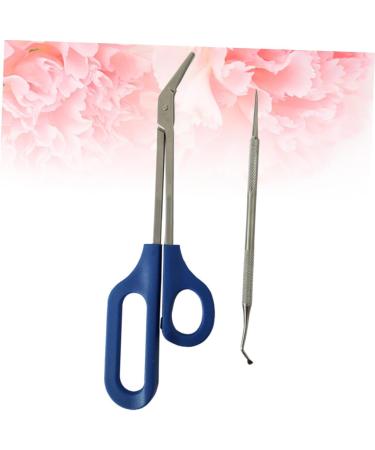 FOMIYES 1 Set Cosmetology Kit Manicure Kit Grooming Kit Long Handle Nail Set Pregnant Woman 20x5.5cm Silver - Buy Online on GoSupps.com
