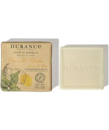 Durance Solid Marseille Soap With Organic Lemon Essential Oil 100g Enriched With Olive Oil & Red Rice Extract Paraben-Free Solid Soap For All Skin Types - Buy Online on GoSupps.com