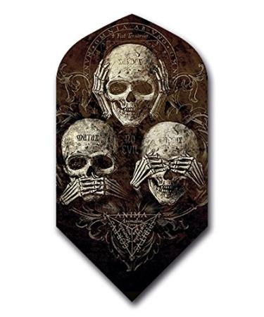 US Darts 2 Set (6 Flights) Alchemy Fear NO Evil Slim Dart Flights