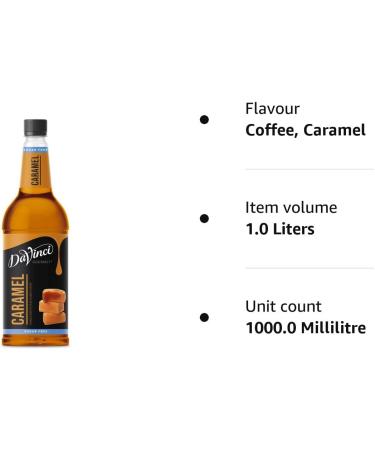 Da Vinci Caramel Syrup Light 1 Litre - Buy Online on GoSupps.com
