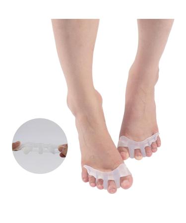 Toe Separator Silicone for All Toes - Hallux Valgus Correction | Soft Gel BPA-Free 2 Pairs - Buy Online on GoSupps.com