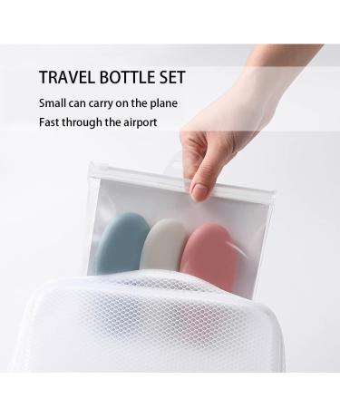 Travel Bottles Kit with Toiletry Bag - Leakproof and Squeeze Bottles for Shampoo, Conditioner, Lotion - 6 Pack - Buy Online on GoSupps.com