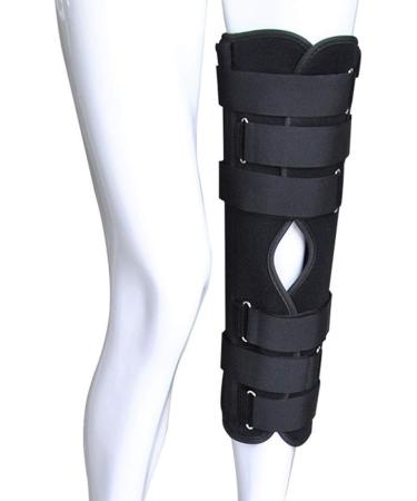 Knee Brace Adjustable Post Knee Brace Support Steel Medical Immobilizer Knee Support Orthopedic Guard Protector for Knee Fracture Ligament Relaxation Meniscus Injury (Size : A(S))