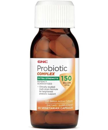 GNC Probiotic Complex Extra Strength with 150 Billion CFUs 20 Capsules Daily Probiotic Support - Buy Online on GoSupps.com