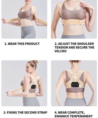 Buy DFHBFG Posture Corrector Adjustable Back Support Belt - Invisible Hunchback Brace for Adults | Size S/M | International Shipping - Buy Online on GoSupps.com