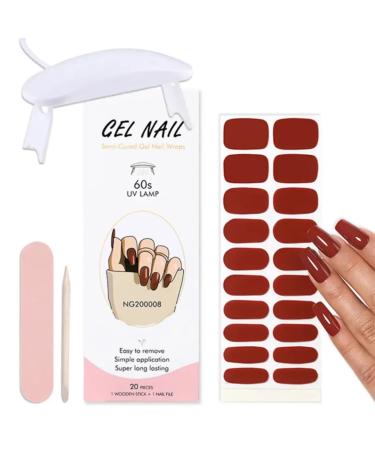 Nail foils (wine red)