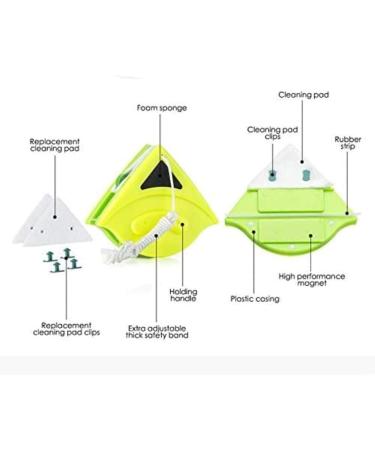 Double-Sided Window Cleaner Glass Wiper Magnetic Cleaning Tools Glider Washing Glass Cleaning Brush For High-Rise Double Glazed Thickness 8-15Mm - Buy Online on GoSupps.com