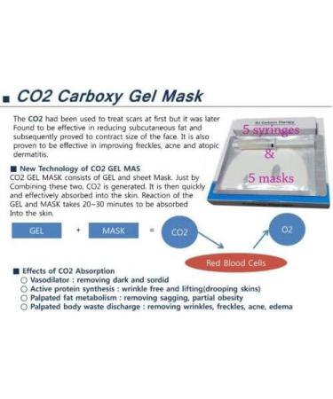 CO 2 Carboxy therapy (Karboxi terapy) DJ Carbon Gel mask(1box(5Gel+10Face Sheets) - Buy Online on GoSupps.com