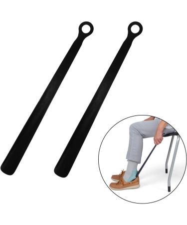 18 Inch Plastic Long Shoe Horn for Men, Women, Kids - Extended Reach Dressing Aid for Seniors, Elderly, Disabled - Leather Hero Pack of 1 - Buy Online on GoSupps.com