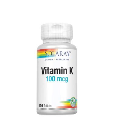 Solaray Vitamin K 100 mcg | 60 Tablets