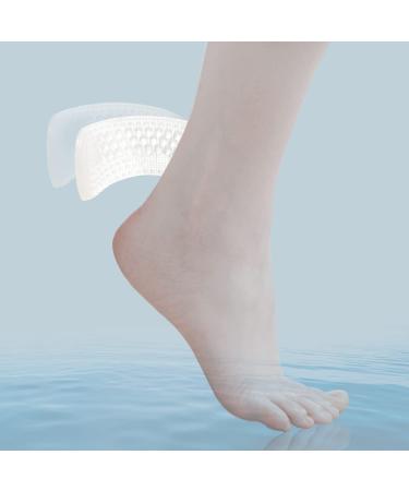 4 Pairs Silicone Heel Cushions - Self-Adhesive Inserts for Large Shoes & High Heels - Transparent Heel Protection - Buy Online on GoSupps.com