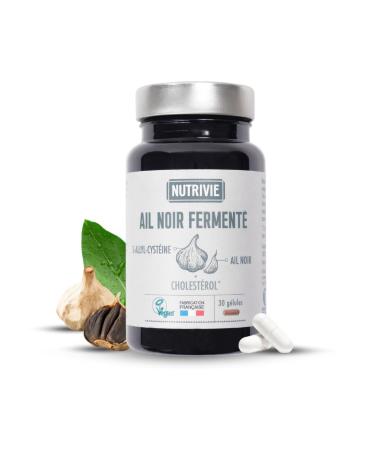 Fermented Black Garlic – 30 Capsules – Vegan – NUTRIVIE – Made in France