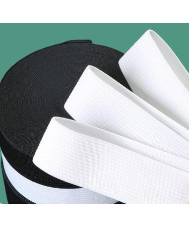 2 Pack 10 Yard 1.5 Inch Sewing Elastic Band - Heavy Stretch Braided Elastic for Pants, Waistband, Wigs, Skirts - Black & White - High Elasticity for DIY Projects - Buy Online on GoSupps.com