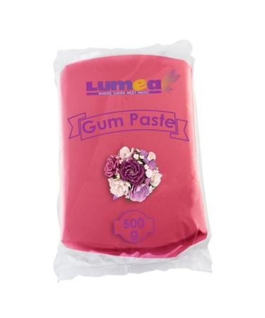 Professional flower paste 500g edible 11 colors perfect for flowers flowers ruffles fine decorations sugar paste Tortendendeko Fondant (Burgundy)