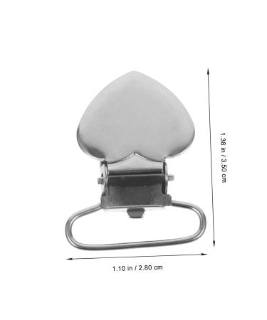 Minkissy 30St Peach Heart Beak Clips - Versatile Clips for Clothes Cushions & Bedding | Stainless Steel Ideal for Newborns & More - Buy Online on GoSupps.com