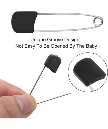 Diaper Needles - Safety Pins for Baby Diapers Stainless Steel & Plastic 54mm 50 Pack - International Shipping Available - Buy Online on GoSupps.com