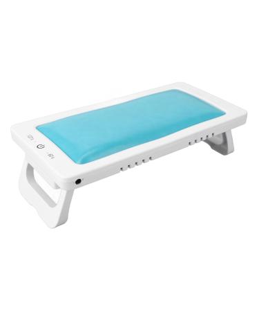 Foldable Nail Gel Dryer 27 Light Chips Quick Drying Hand Pillow 2 Stroke Nail Polish Curing Lamp for Home DIY (Blue)