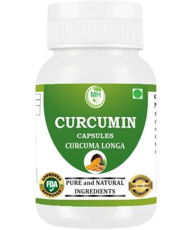 Morsan Healthcare Curcumin Capsules 500 mg | Turmeric Extract | 60 Veg Capsules | Herbal Supplement | Non-GMO | Gluten Free | No Artificial Additives (Pack of 2) - Buy Online on GoSupps.com