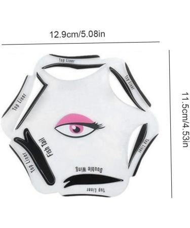 Rachlicy 6 in 1 Eyeliner Stencil for Eyes Cat Liner Makeup Tool with Eye Line Guide Template - Buy Online on GoSupps.com