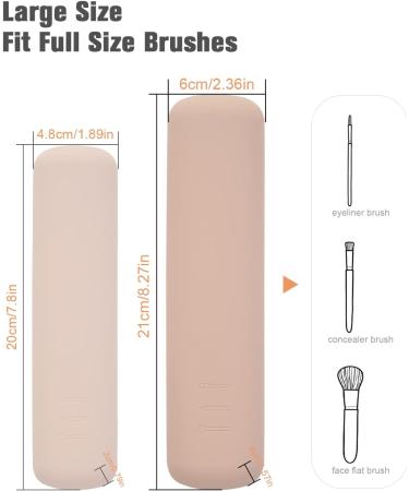 FERYES Travel Makeup Brush Holder Set - Large 4-Piece Brush Organizer for Easy Packing & Travel - Buy Online on GoSupps.com